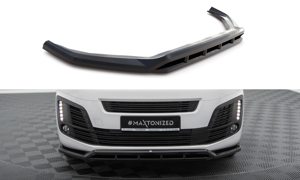 Maxton Design Citroen Dispatch Front Lip - Gloss (Mk3 2016+) 1 eng pm Front Splitter Citroen Jumpy Mk3 19318 1
