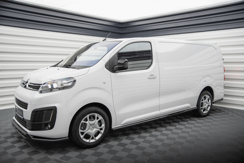 Maxton Design Citroen Dispatch 17+/ Pro-Ace 17+/ Expert 17+ /Vivaro C 19+ Gloss Side Skirt Extensions (2017+) 1 Maxton Design Citroen Dispatch 17+/ Pro-Ace 17+/ Vivaro C 19+ Gloss Side Skirt Extensions