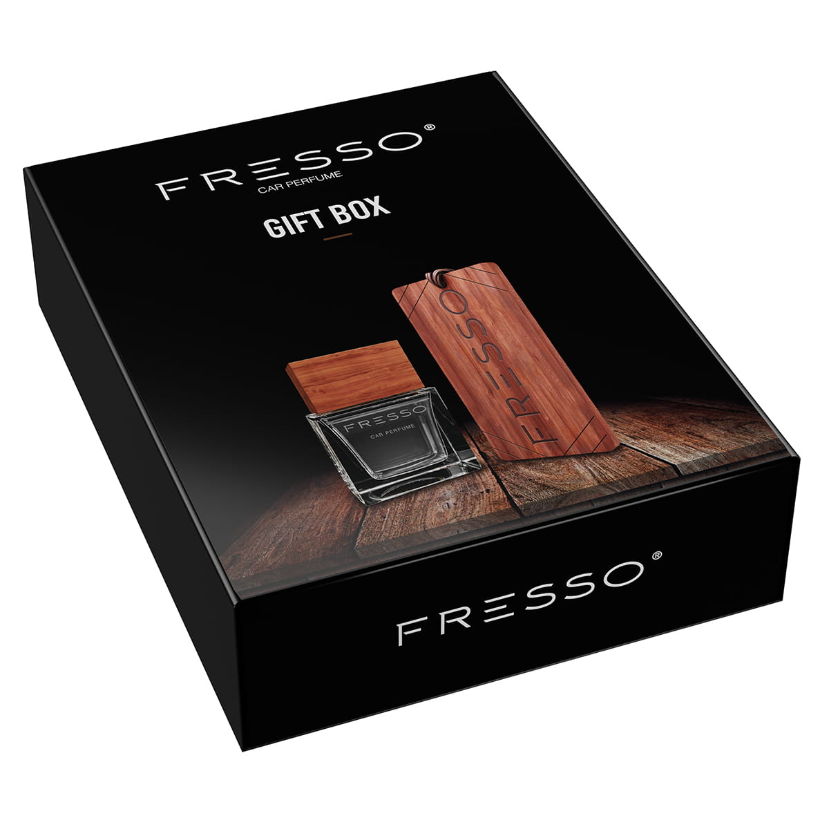 Fresso Air Freshener Gift Sets (Perfume + Wooden Pendant) 1 Fresso Air Freshener Set