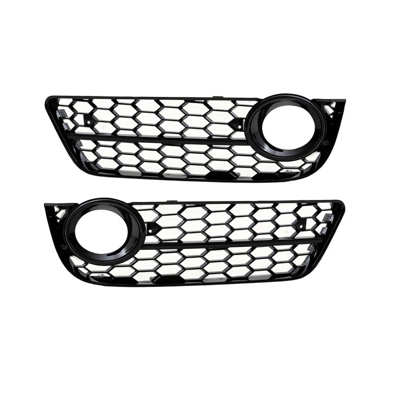 Audi A5 RS5 Fog Grilles - Gloss Black (B8 SE 2008-2012) 1 Audi A5 RS5 Fog Grilles - Gloss Black (B8 SE 2008-2012)
