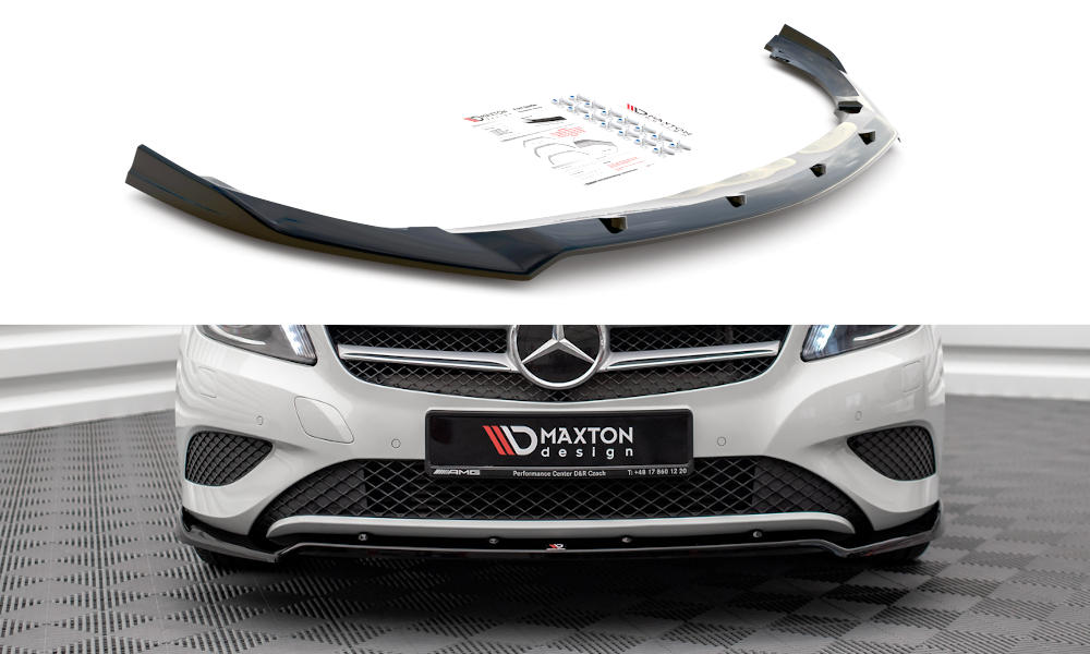 Maxton Design Mercedes A-Class W176 Front Splitter V.2 (2012-2015) 1 Maxton Design Mercedes A-Class W176 Front Splitter V.2