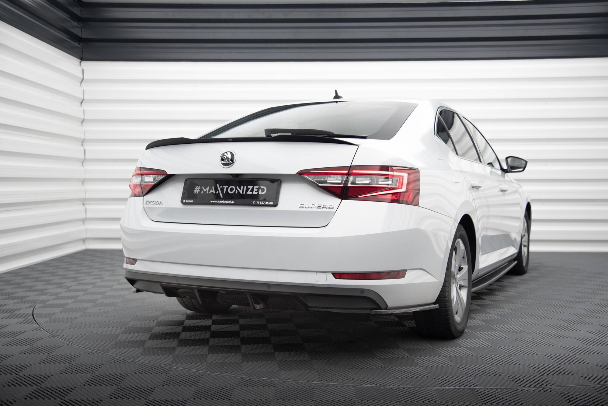 Maxton Design Skoda Superb Rear Diffuser (Mk3 2015-2019) 2 Maxton Design Rear Diffuser Skoda Superb MK3