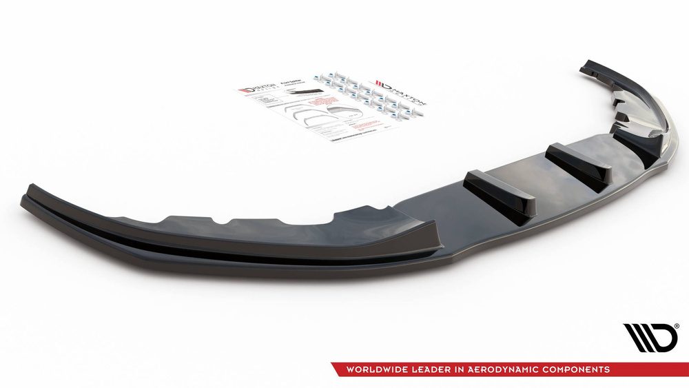 Maxton Design BMW 7 Series Front Splitter - Gloss v2 (G11/G12 Msport 2015-2018) 2 Maxton Design BMW 7 Series Front Splitter - Gloss v2 (G11/G12 Msport 2015-2018) - Image 2