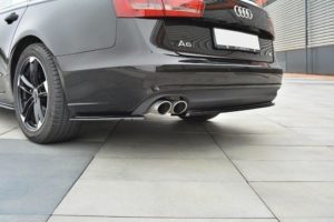 Maxton Design Audi A6 Saloon S-Line Rear Spats - Gloss (C7 2011-2014)