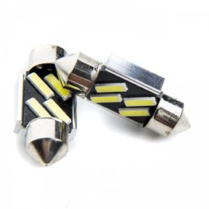 EIN LED CAR LAMP C5W 31MM 4 SMD 7020 CANBUS 9-16V 6000K PACK OF 2 9 C5W 31MM 4 SMD 7020 CANBUS