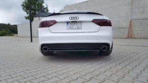 Audi A5 S-Line 8T FL Coupe Maxton Design Central Rear Diffuser 21 Audi A5 S-Line 8T FL Coupe Maxton Design Central Rear Diffuser