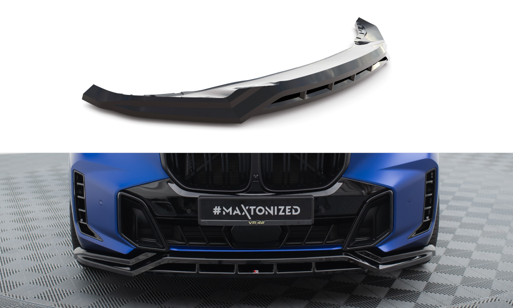 Maxton Design BMW X5 G05F 23+ LCI Msport v1 Gloss Front Lip (2023+) 2 BM X5 05F MPACK FD1G+FD1RG