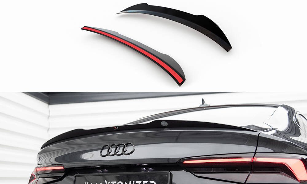 Maxton Design Audi A5 S-Line Spoiler Extension - Gloss (F5 2017-2019) 1 Audi A5 S-Line Spoiler Extension