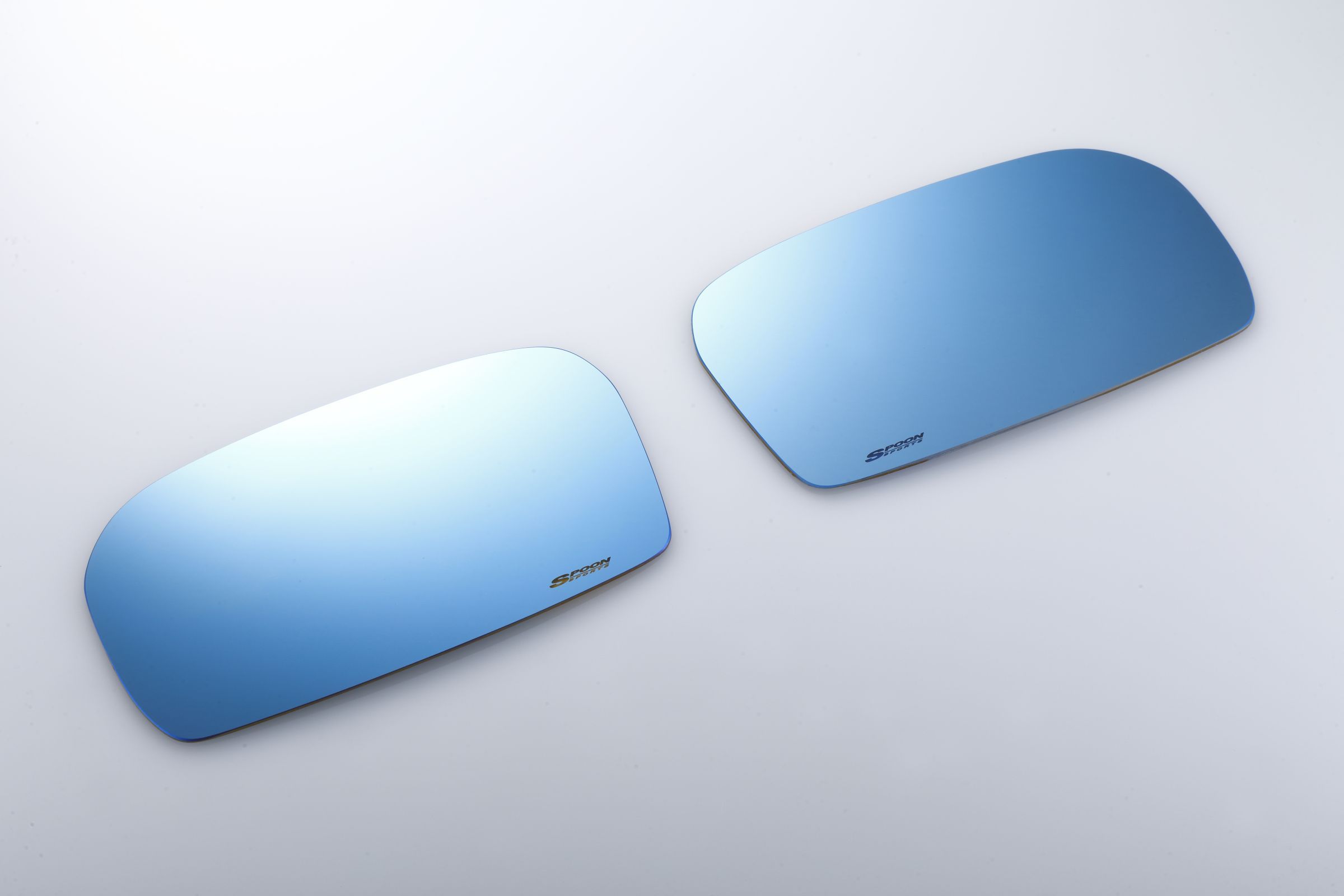 Spoon Sports Blue Side Mirror Glass - EP3 (Pre-facelift) 1 Spoon EP3 Blue Wide Side Mirror