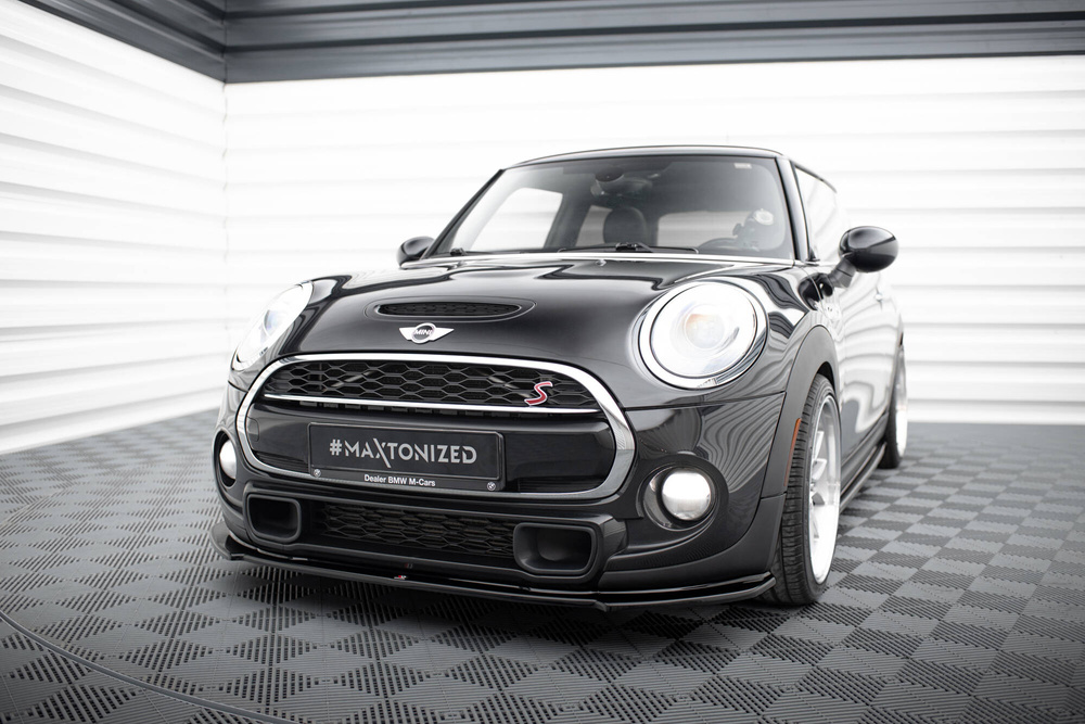 Maxton Design Mini Cooper S Front Splitter - Gloss (F56 2014-2024) 1 Maxton Design Mini Cooper S Front Splitter - Gloss (F56 2014-2024)