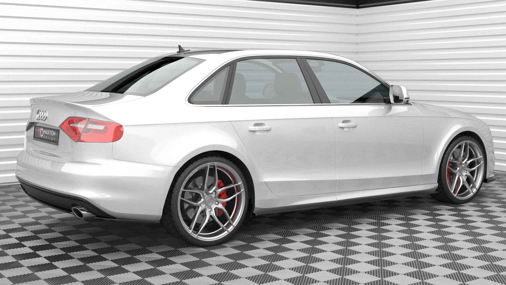 Maxton Design Audi A4 B8.5 S-Line Rear Lip - Gloss (2011-2015) 2 AU A4 B8F SLINE AV RD1G d