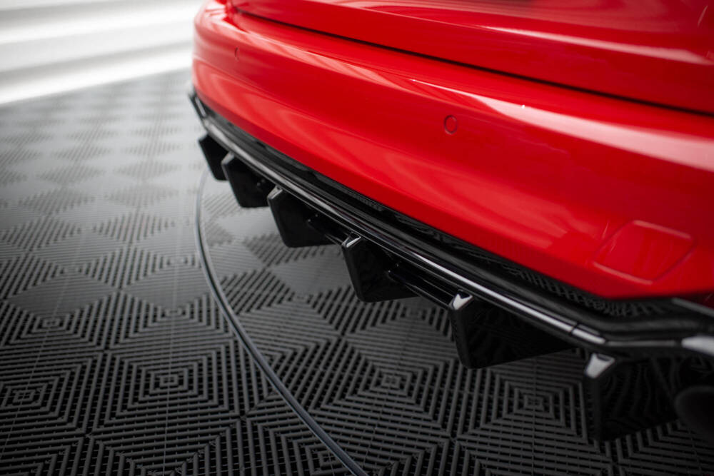 Maxton Design Audi A4 B9 RS4 Avant Diffuser Add On - Gloss Black 2 AU RS4 B9 AV RS1G c