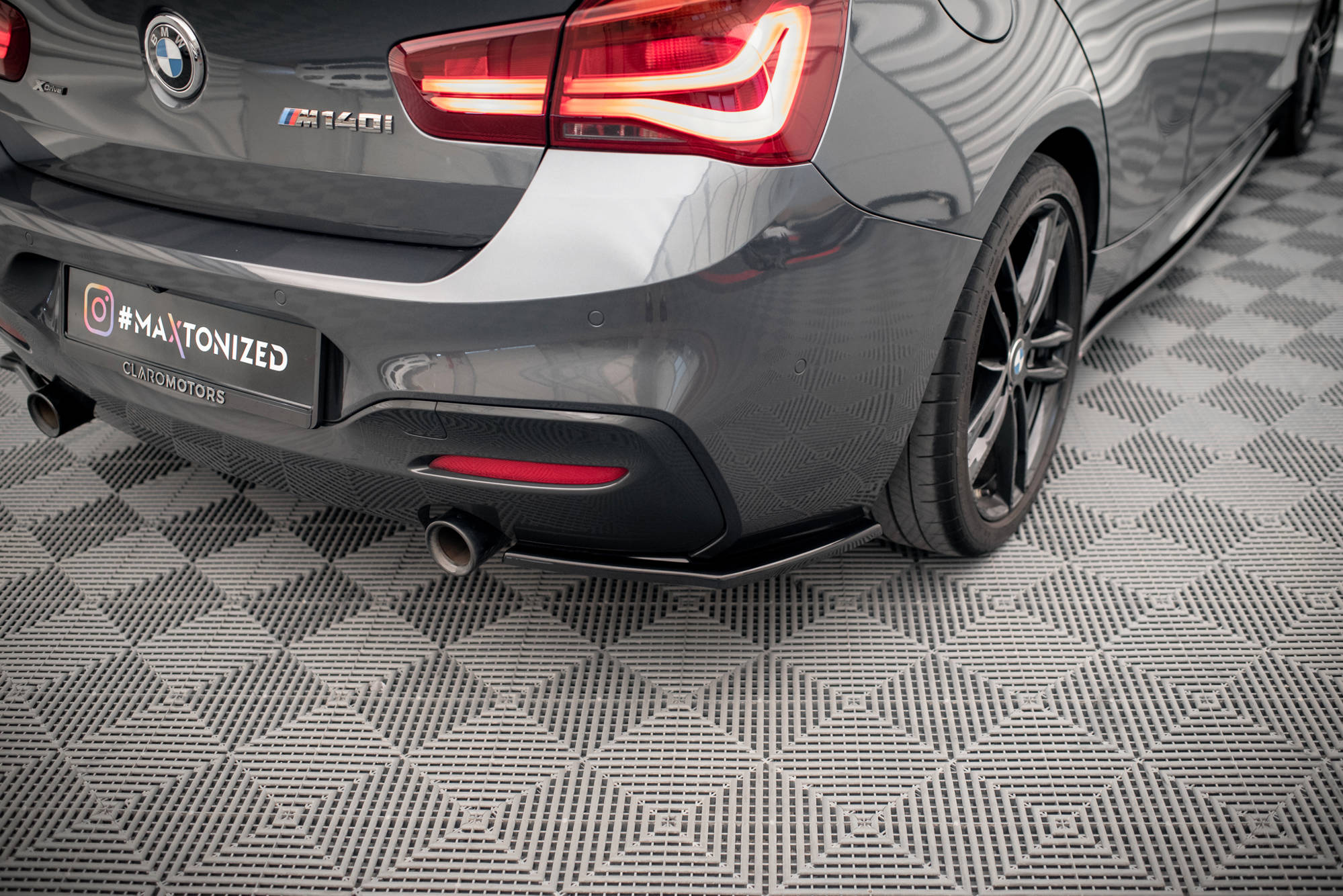 Maxton Design BMW 1 Series 15-18 Msport Rear Spats Gloss (2015-2018) 1 Maxton Design BMW 1 Series 15-18 Msport Rear Spats Gloss