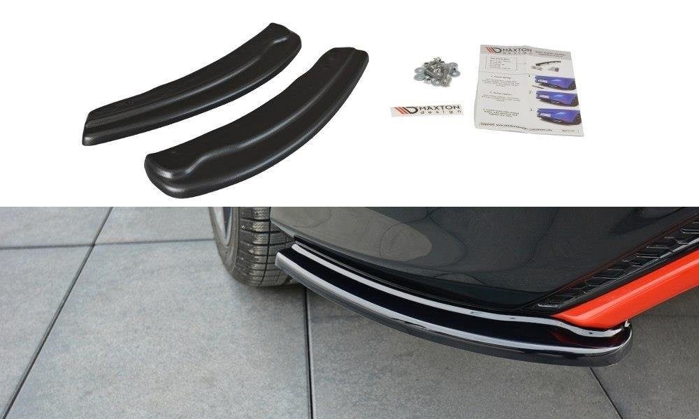 Maxton Design Ford Focus Mk3 Facelift ST-Line Rear Spats - Gloss Black 3 FO FO 3F STLINE RSD1G b