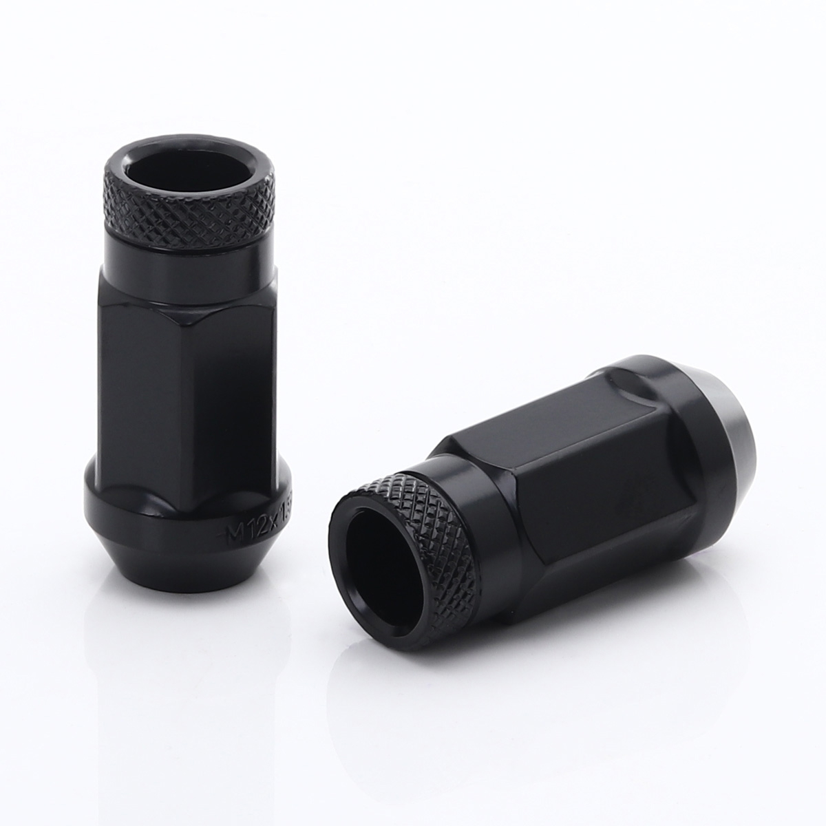 JR Jn1 M12x1.5 Steel Extended Wheel Nuts - Various Colours 5 Forged Steel Japan Racing Nuts JN1 12x1 25 Black