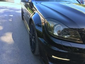 Maxton Design Mercedes C-Class w204 AMG Side Skirt Extensions - Gloss (2007-2014)
