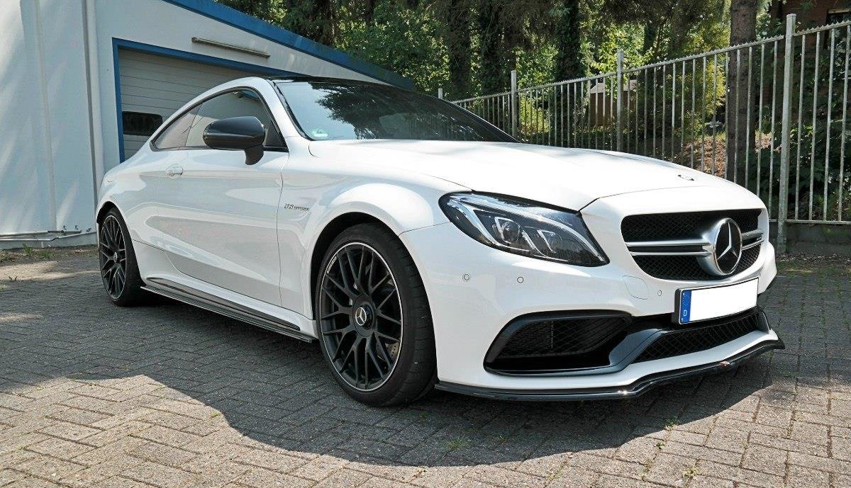 Maxton Design Mercedes w205 Coupe 63 AMG v1 Front Splitter - Gloss (2014-2018) 4 ME C 205 AMG C FD1G c