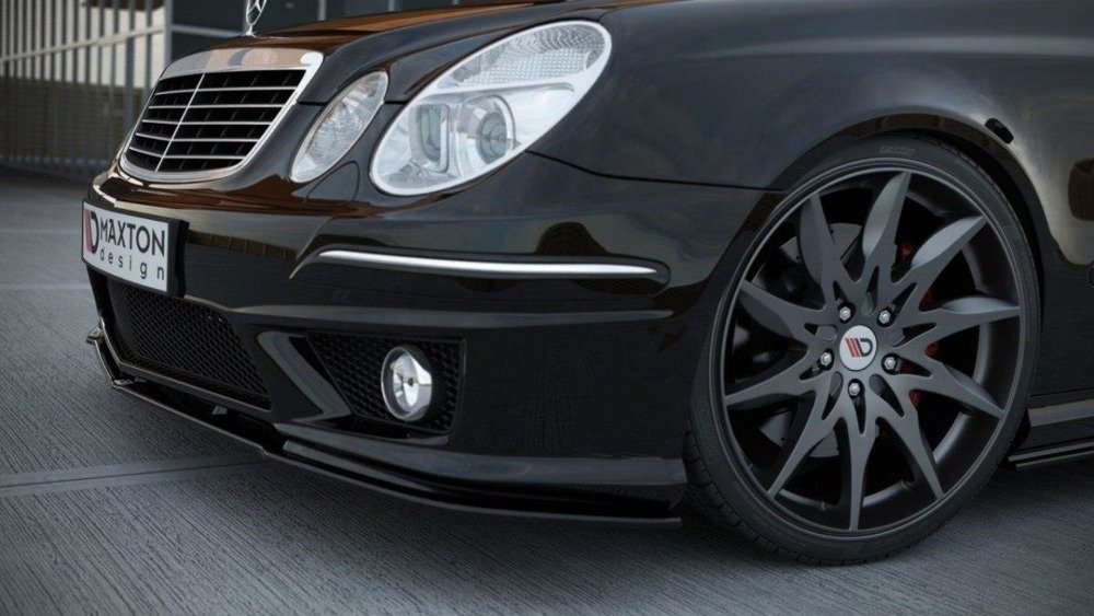 Maxton Design Merc W211 06-09 E-Class AMG Front Lip - Gloss (2006-2009) 4 ME E 211F AMG FD1G