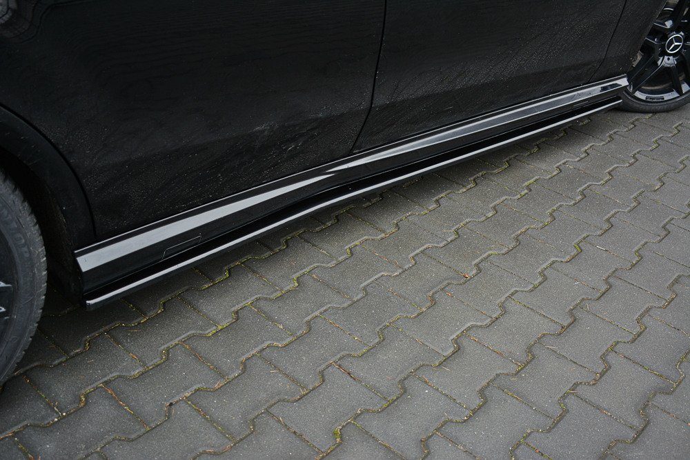 Maxton Design Mercedes E-Class w212 AMG Side Skirt Extensions - Gloss 2 ME E 212 AMG SD1G c