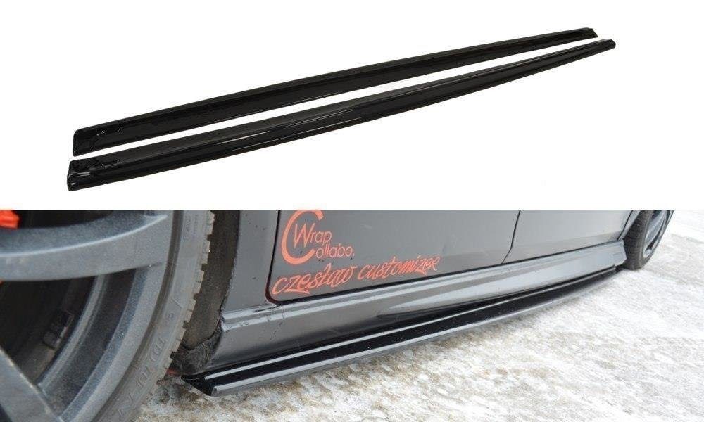 Maxton Design SEAT LEON MK2 MS DESIGN Side Skirt Extensions - Gloss (2005-2009) 4 SE LE 2 MS SD1G