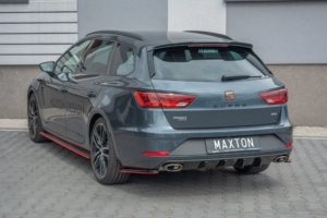 Maxton Design SEAT LEON MK3 CUPRA Estate 17+ Spoiler Extension - Gloss (2017+)