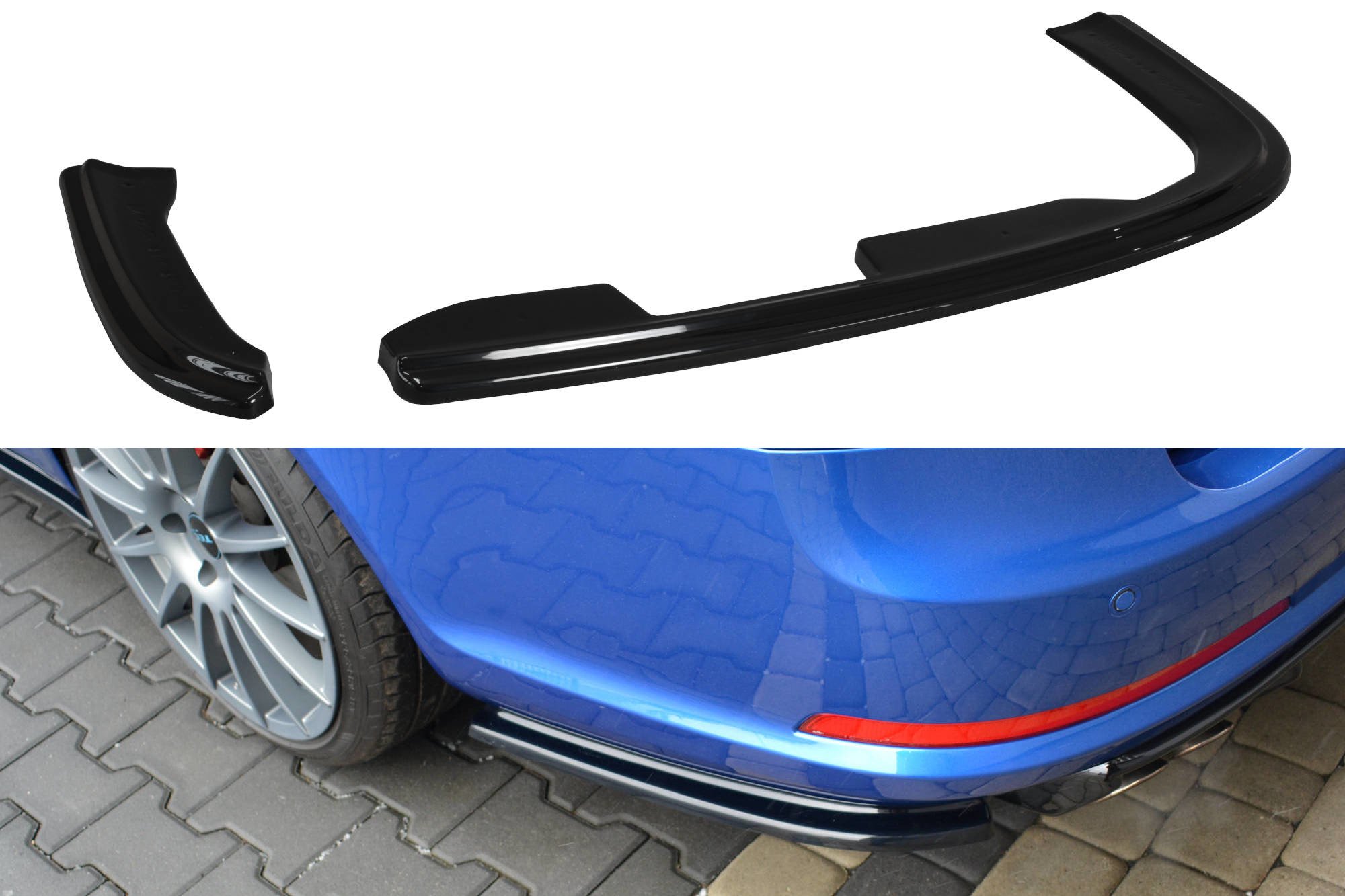 Skoda Octavia Mk2 VRS Maxton Design Rear Spats - Gloss 2 SK OC 2F RS K RSD1G