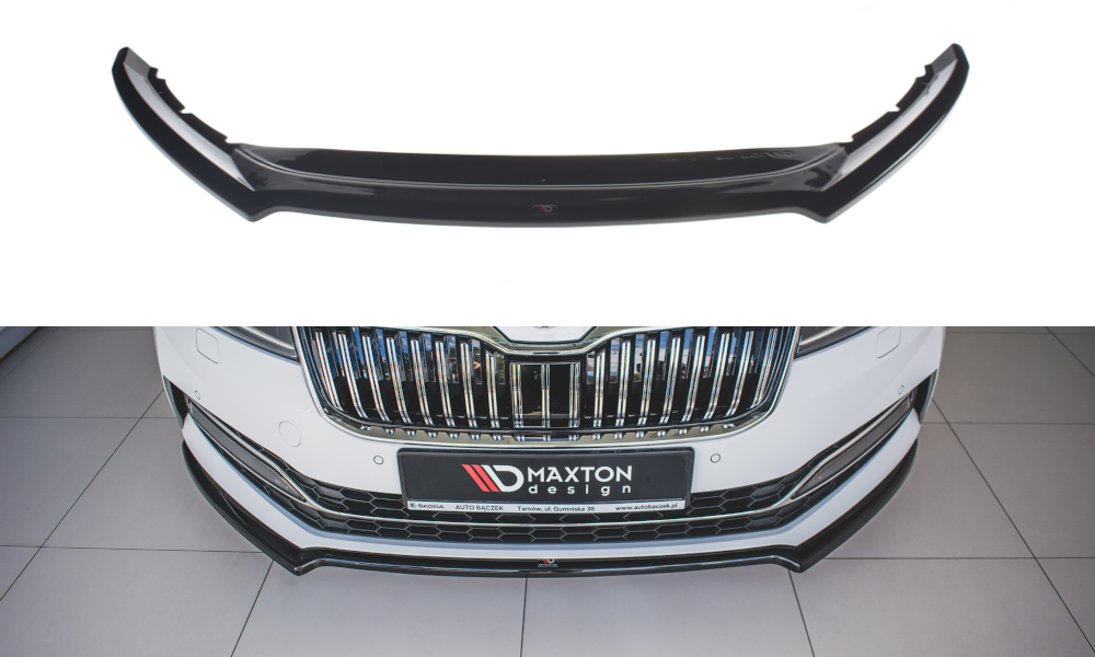 Maxton Design Skoda Superb Front Lip - Gloss v1 (2019-2024) 4 SK SU 3F FD1G