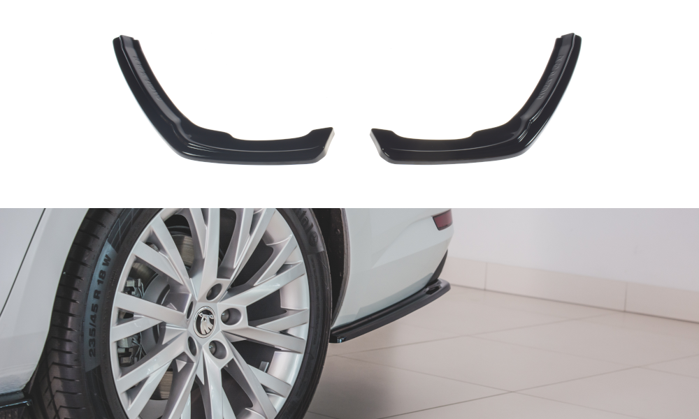 MAXTON Design Skoda Superb 19+ Gloss Rear Spats (2019+) 2 SK SU 3F RSD1G