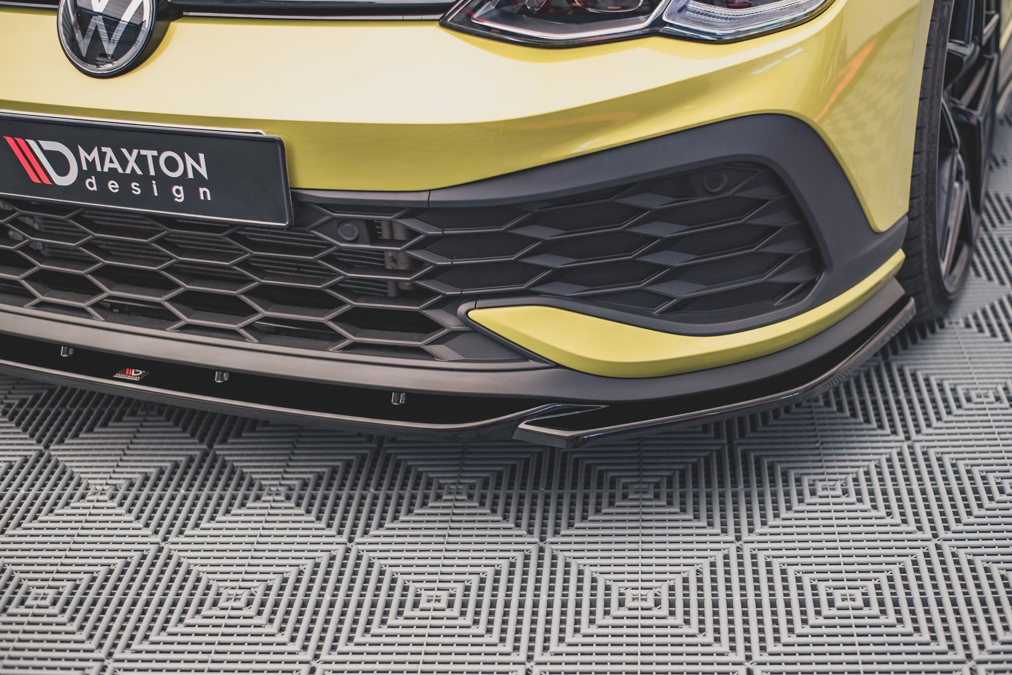 Maxton VW Golf 8 GTi Clubsport v2 Front Lip - Gloss (2019-2024) 2 VW GO 8 GTI CS FD2G c
