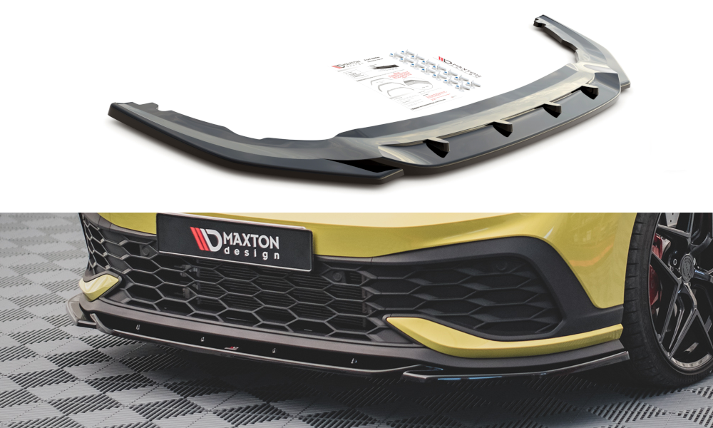 Maxton VW Golf 8 GTi Clubsport v2 Front Lip - Gloss (2019-2024) 4 VW GO 8 GTI CS FD2G