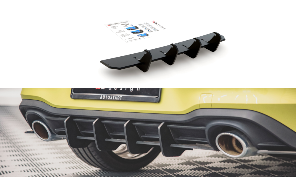 Maxton Design VW Golf 8 Gti Clubsport Durability v1 Diffuser 5 VWGO8GTICSCNC RS1B