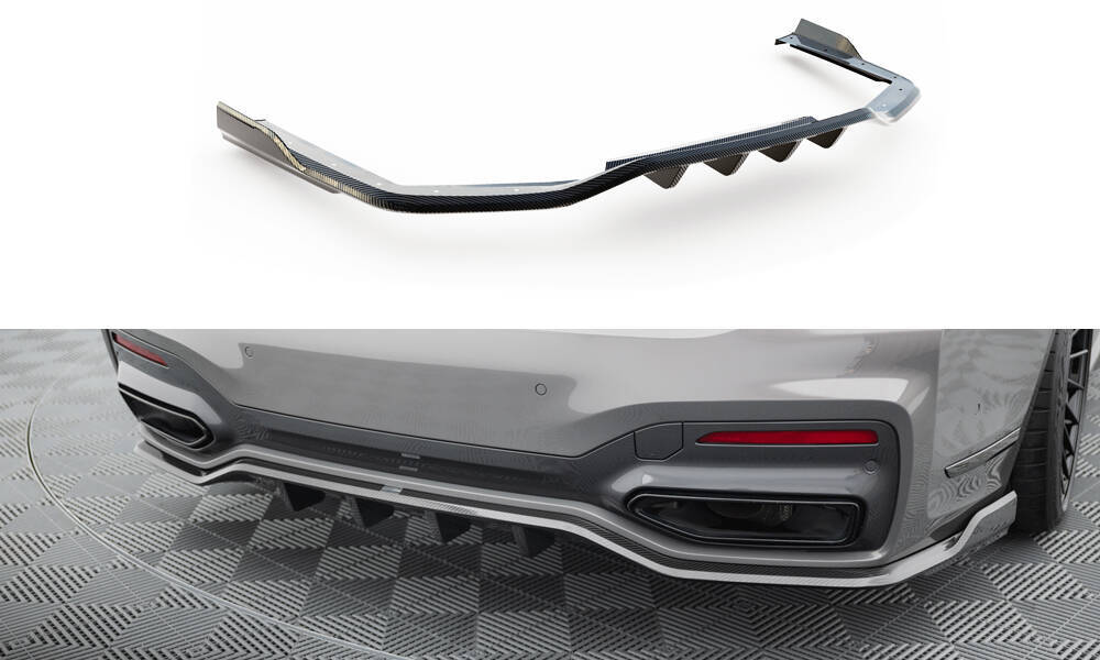 Maxton Design BMW 7 Series Msport Facelift G11 Carbon Fiber Rear Splitter (2019-2022) 7 Maxton Design BMW 7 Series Msport Facelift G11 Carbon Fiber Rear Splitter (2019-2022) - Image 7