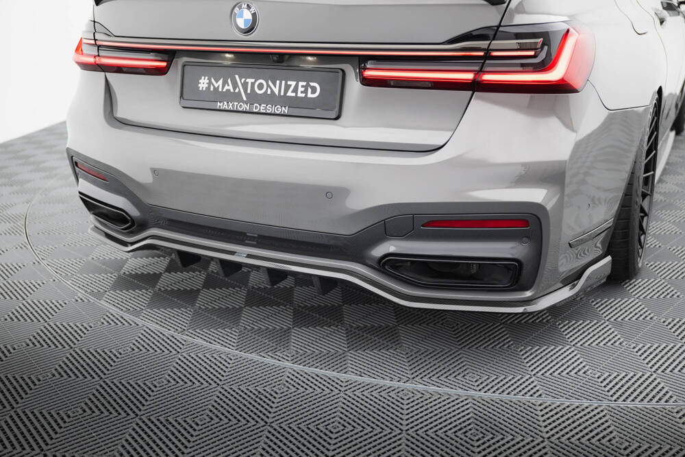 Maxton Design BMW 7 Series Msport Facelift G11 Carbon Fiber Rear Splitter (2019-2022) 1 Maxton Design BMW 7 Series Msport Facelift G11 Carbon Fiber Rear Splitter