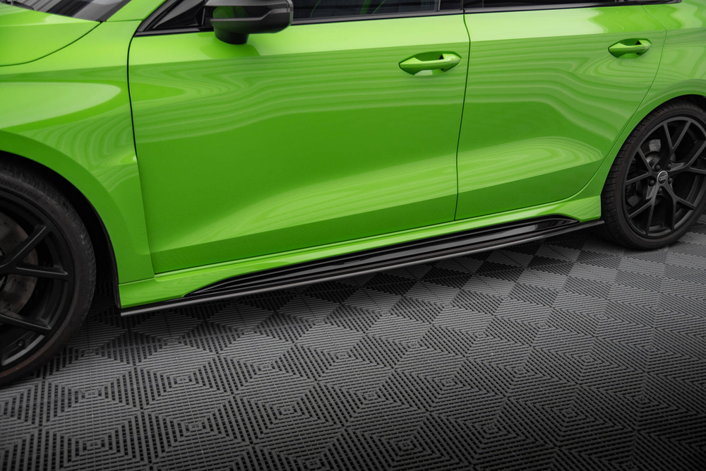 Maxton Design Audi A3 RS3 Side Skirt Extensions - Prepreg Carbon Fiber (8Y 2020-2024) 4 Maxton Design Audi A3 RS3 Side Skirt Extensions - Prepreg Carbon Fiber (8Y 2020-2024) - Image 4