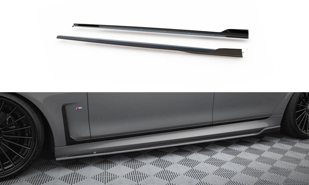 Maxton Design BMW 7 Series Msport Facelift G11 Carbon Fiber Side Skirt Extensions (2019-2022) 7 Maxton Design BMW 7 Series Msport Facelift G11 Carbon Fiber Side Skirt Extensions (2019-2022) - Image 7