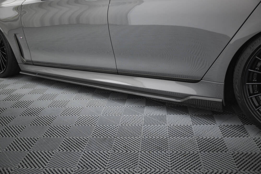 Maxton Design BMW 7 Series Msport Facelift G11 Carbon Fiber Side Skirt Extensions (2019-2022) 4 Maxton Design BMW 7 Series Msport Facelift G11 Carbon Fiber Side Skirt Extensions (2019-2022) - Image 4