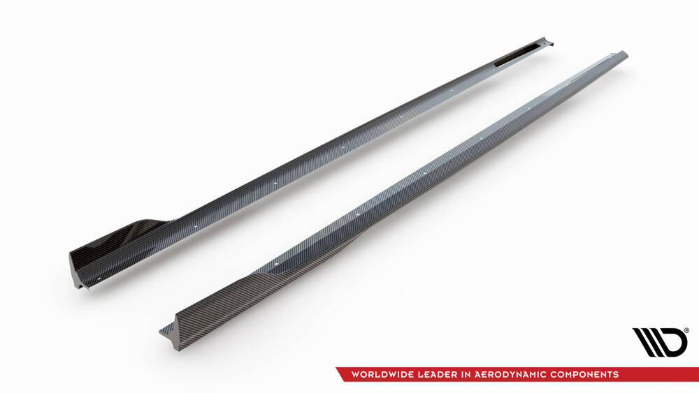 Maxton Design BMW 7 Series Msport Facelift G11 Carbon Fiber Side Skirt Extensions (2019-2022) 2 Maxton Design BMW 7 Series Msport Facelift G11 Carbon Fiber Side Skirt Extensions (2019-2022) - Image 2