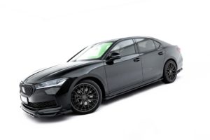 Maxton Design Skoda Superb Side Skirt Extensions v1 - Gloss (Mk4 Sportline 2024+)