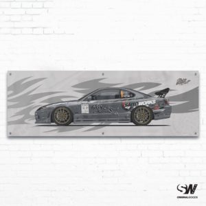Heritage Collection: SaitoWorks Nissan Silvia S15 Spec-R D1SL Workshop Banner 3 Heritage Collection: SaitoWorks Nissan Silvia S15 Spec-R D1SL Workshop Banner