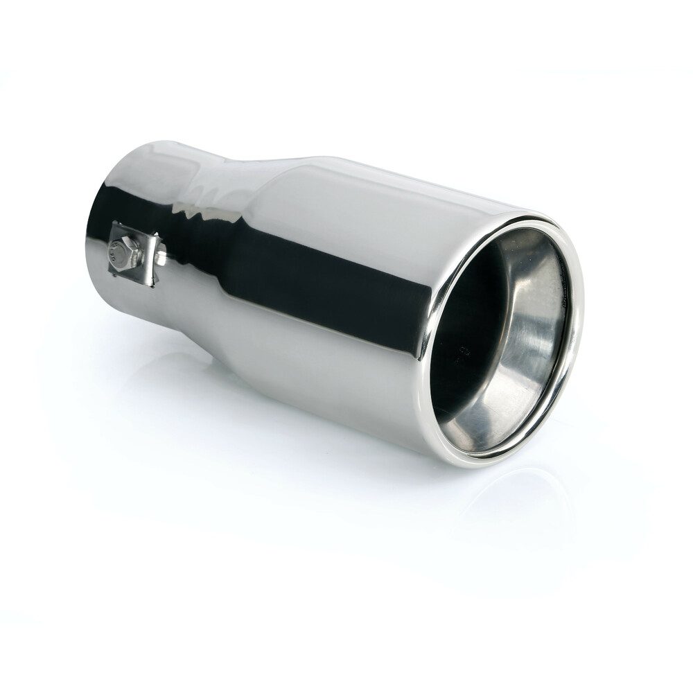 Pilot 75mm Rolled Edge Universal Exhaust Tip TS-35 1 Pilot 75mm Rolled Edge Universal Exhaust Tip TS-35