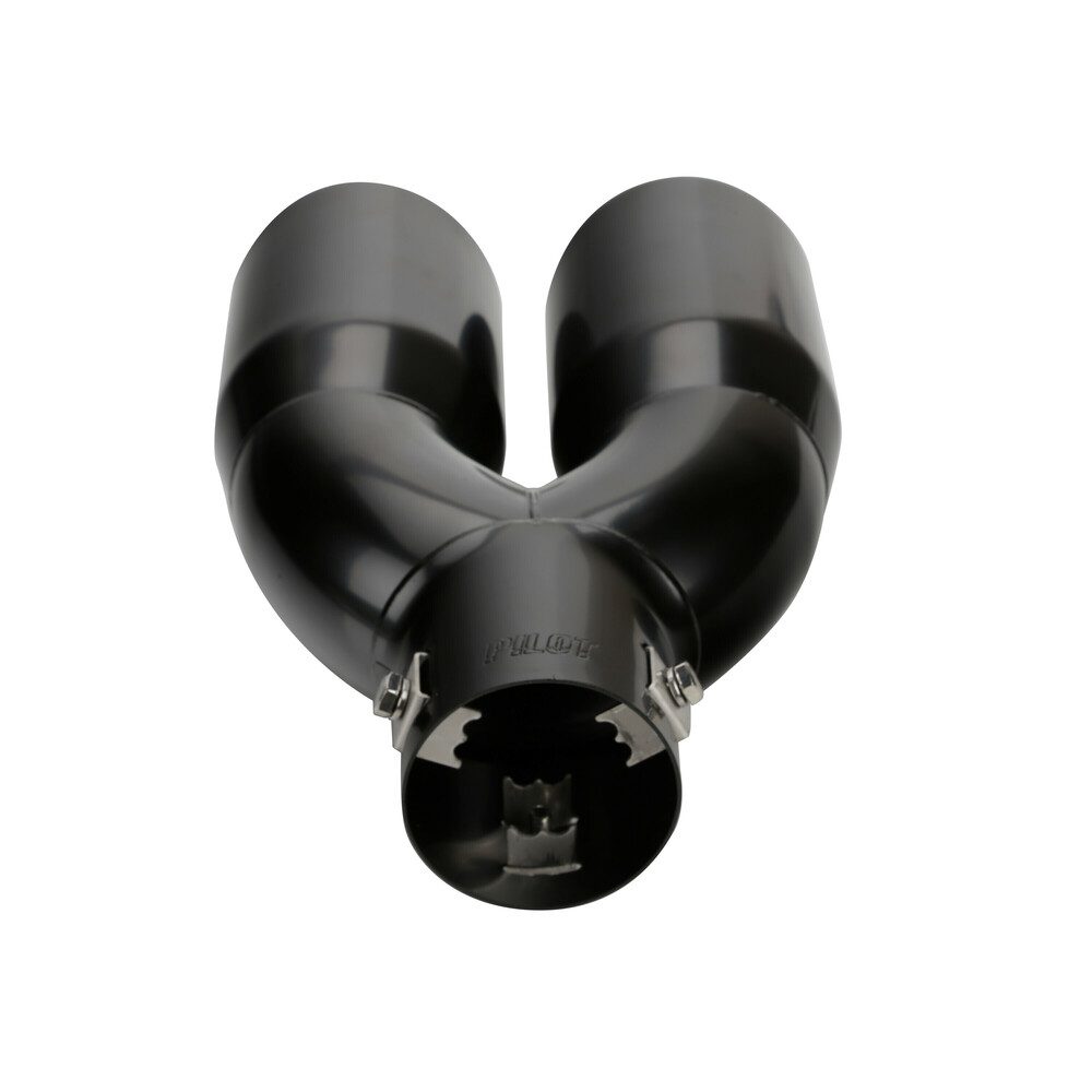 Pilot 76mm Black Gti Style Tapered Edge Universal Exhaust Tip TS-73 2 60124 S 02