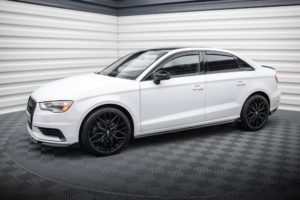 Maxton Design Audi A3 SE Saloon 13-19 Side Skirt Extensions - Gloss (2013-2019)
