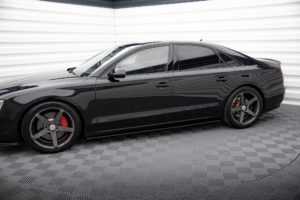 Maxton Design Audi A8 D4 Side Skirt Extensions - Gloss (2010-2017)