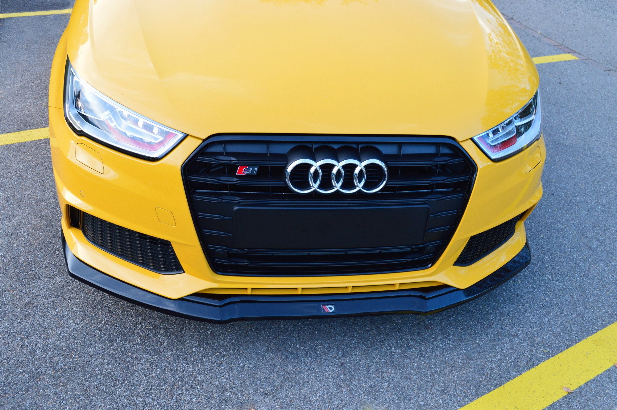 Maxton Design Audi A1 S1/Sline 14-18 Front Lip - GLOSS (2014-2018) 3 AU S1 1 FD1G b