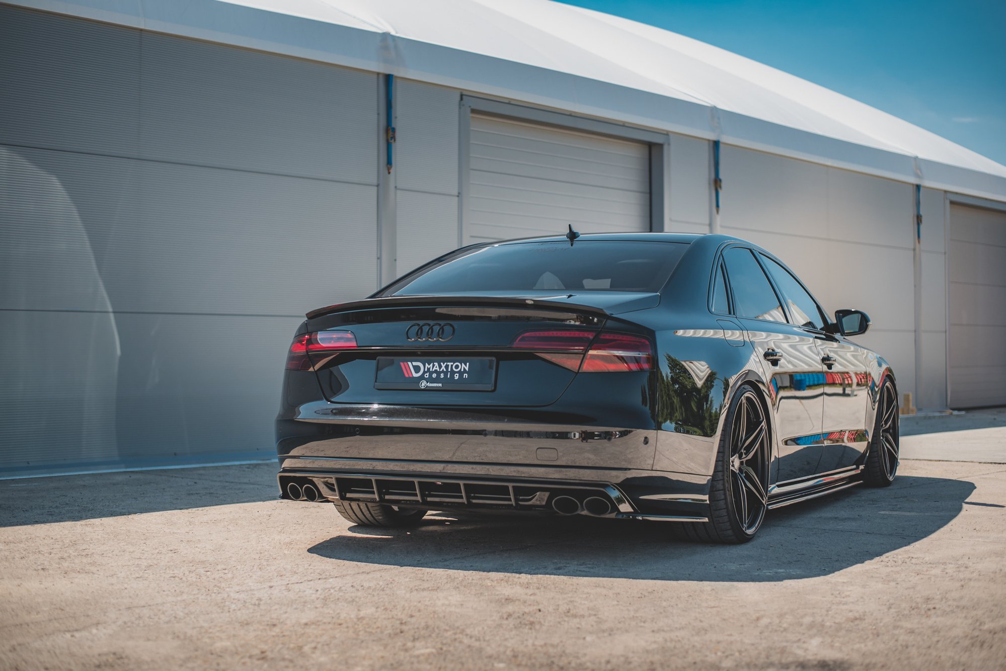 MAXTON DESIGN Audi A8 D4 Rear Diffuser - Gloss (2010-2017) 1 MAXTON DESIGN Audi A8 D4 Rear Diffuser - Gloss
