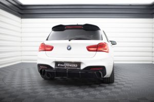 Maxton Design BMW F20 1 Series 15-19 Msport Single Left Exit Diffuser -Gloss (2015-2019)