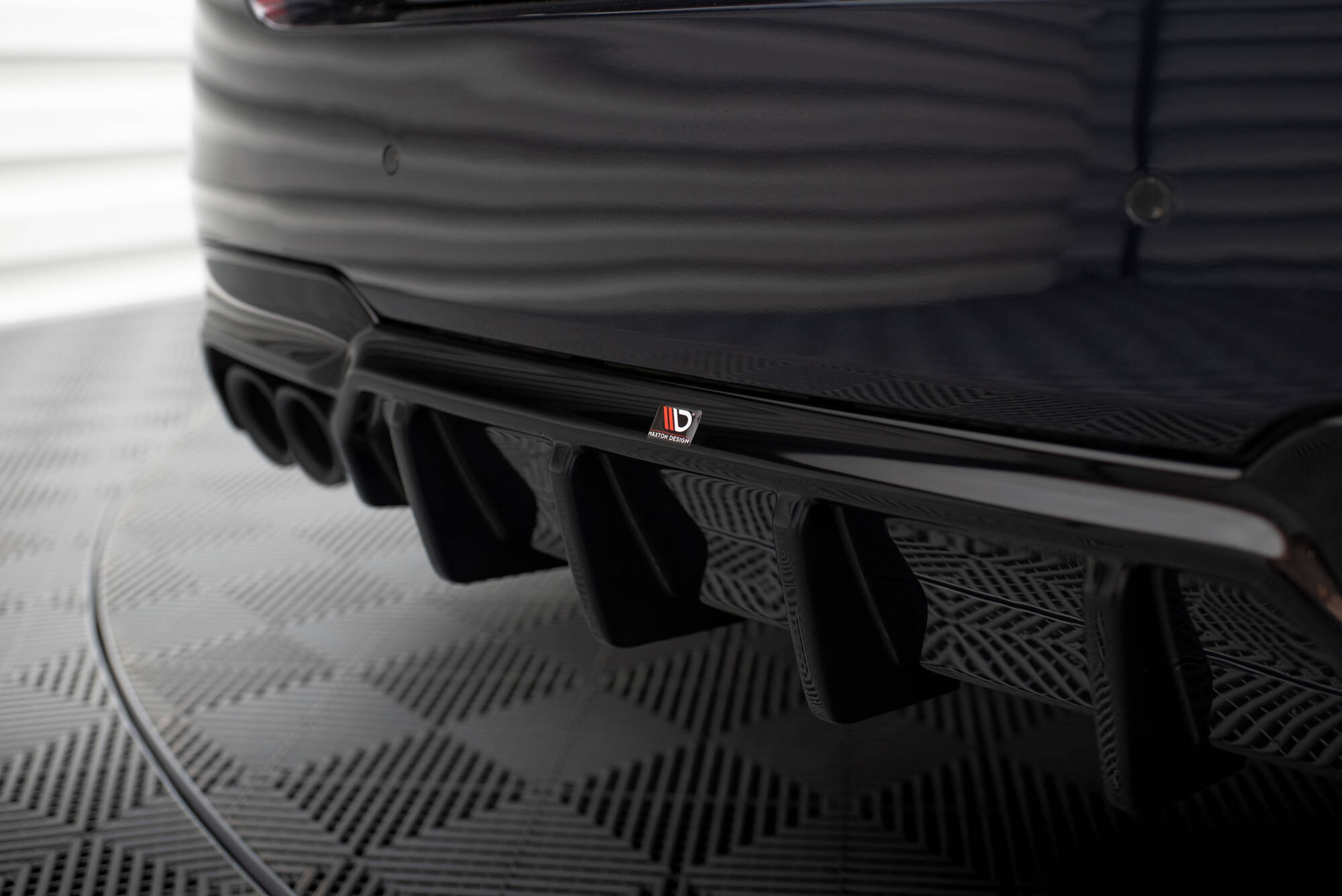 Maxton Design BMW F10 Msport Twin Left Diffuser - Gloss 3 BM 5 10 MPACK RS2GOO c
