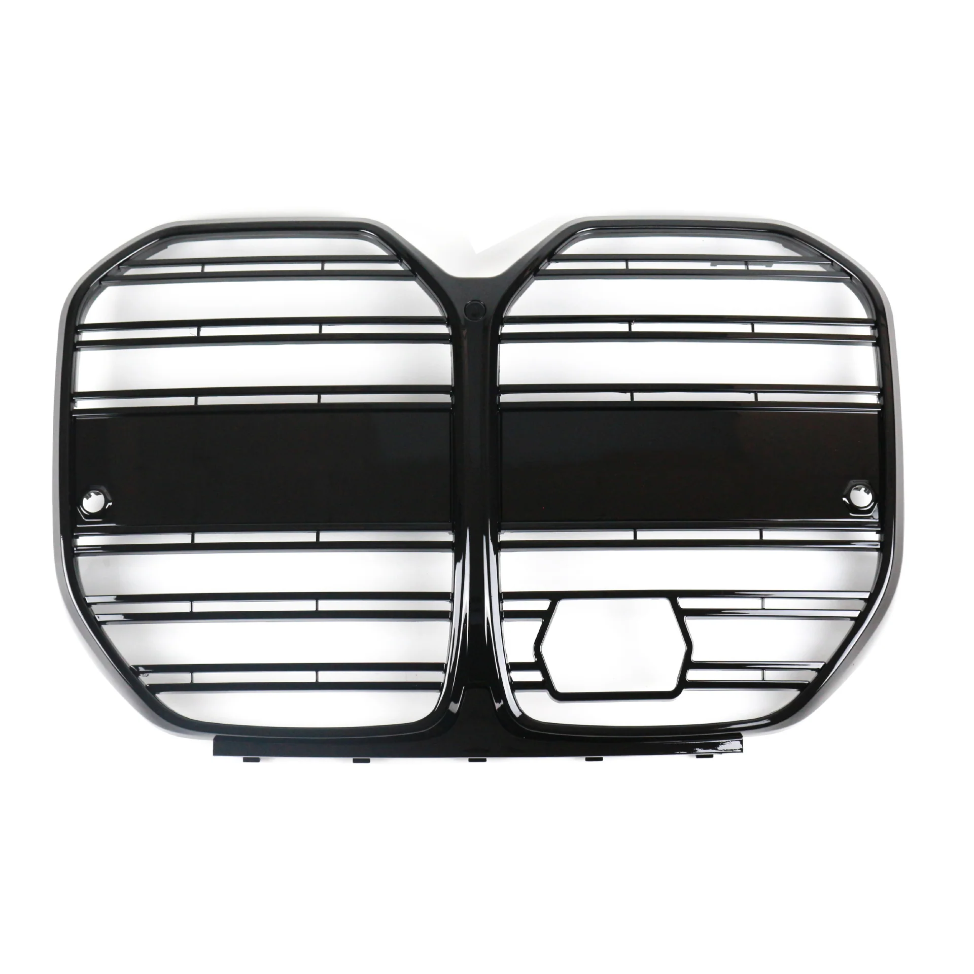 BMW 4 Series G26 Black Kidney Grilles - Gloss Black Twin Fin (2021-2023) 2 G26 4door