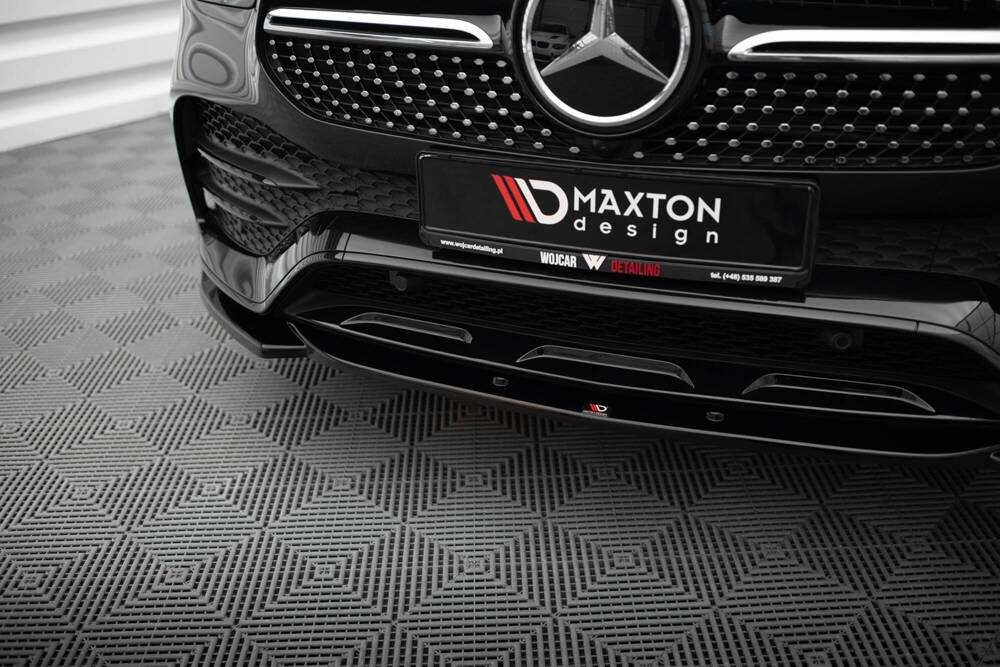 Maxton Design Mercedes GLE v1 Front Lip - Gloss 3 ME GLE C167 AMG FD1G c