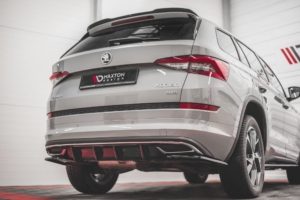 Maxton Design Skoda Kodiaq Sportline Rear Diffuser - Gloss (2017-2021)